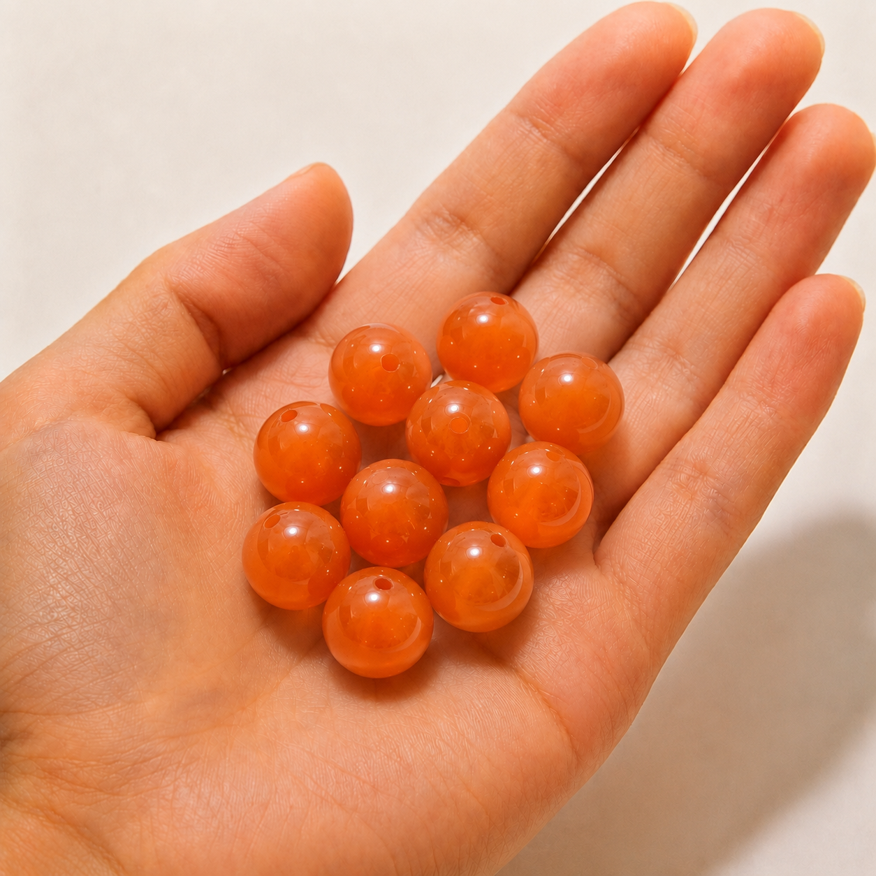 $0.99-10PCS Round Smooth Beads 8mm