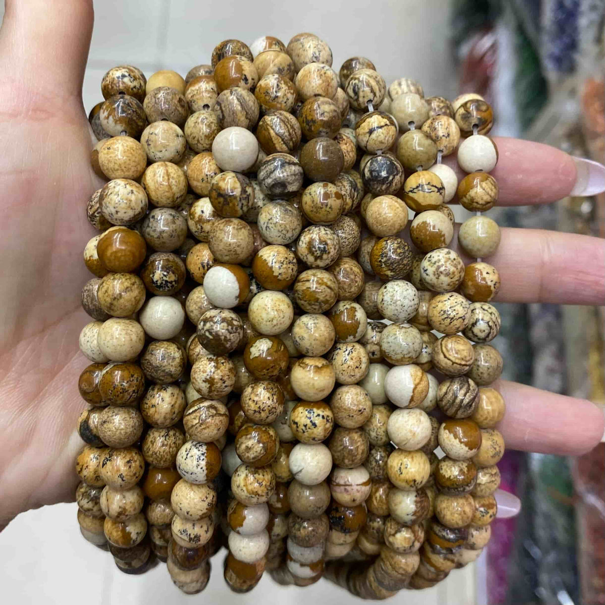 Round Smooth Jasper Beads 4mm 6mm 8mm 10mm