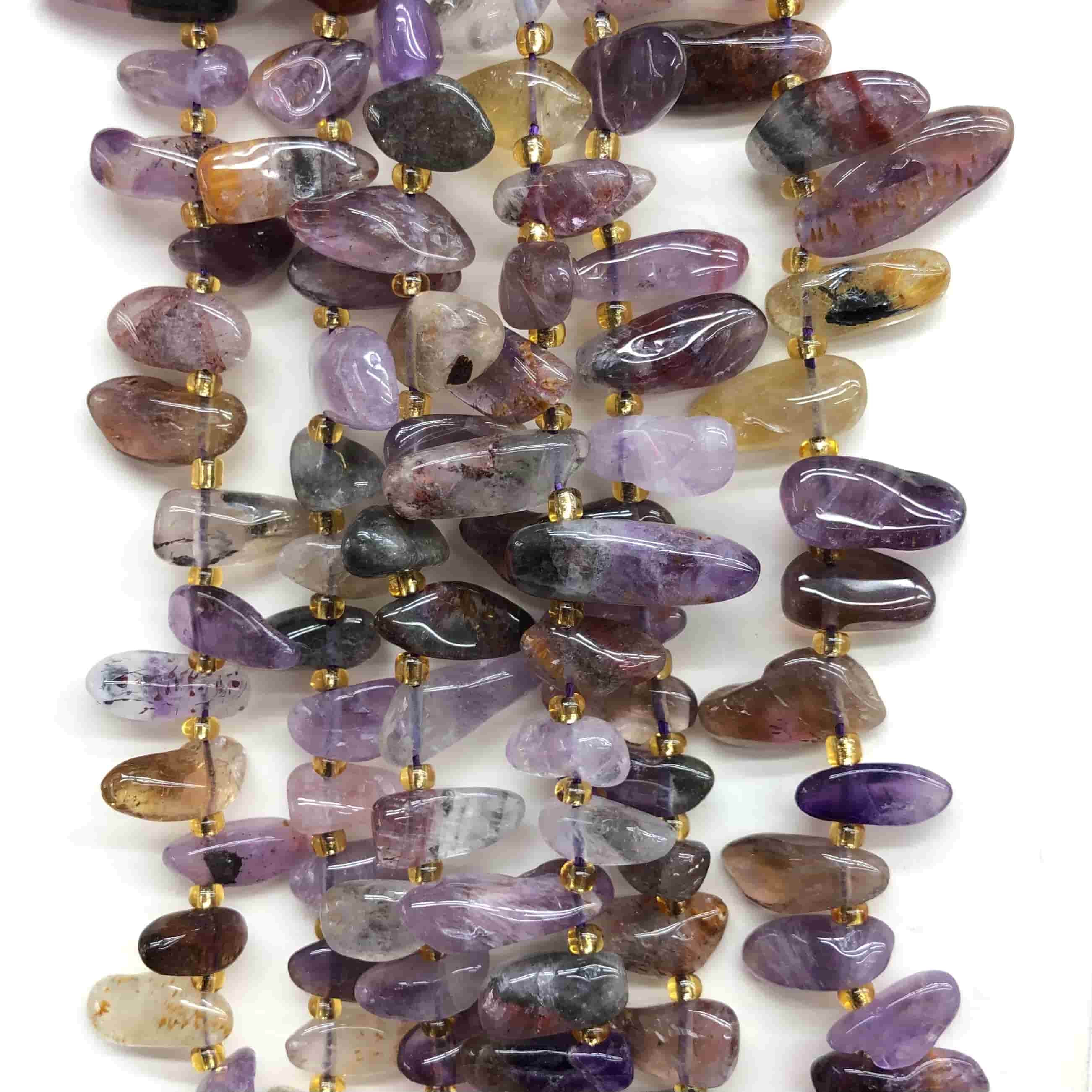 Chips Beads 7x14mm Gemstone/Quartz/Crystal/Aagte