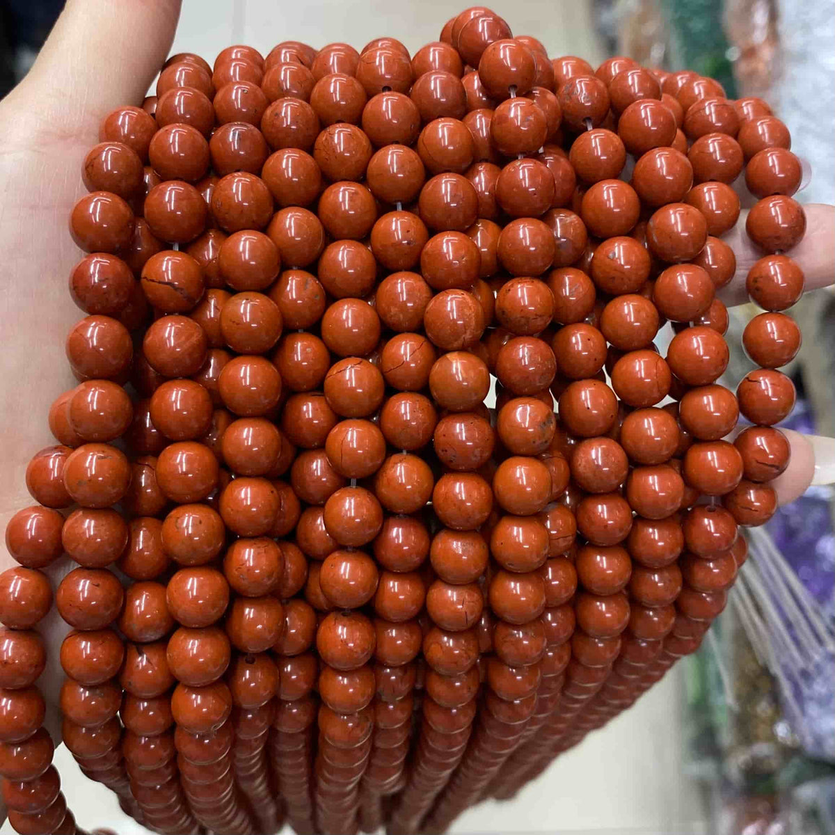 Round Smooth Jasper Beads 4mm 6mm 8mm 10mm