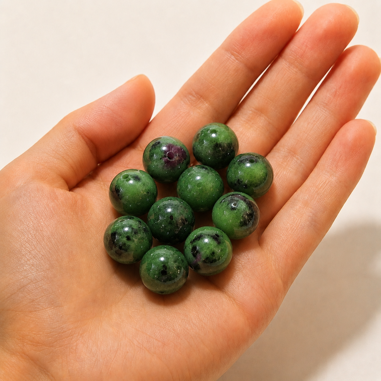 $0.99-10PCS Round Smooth Beads 8mm