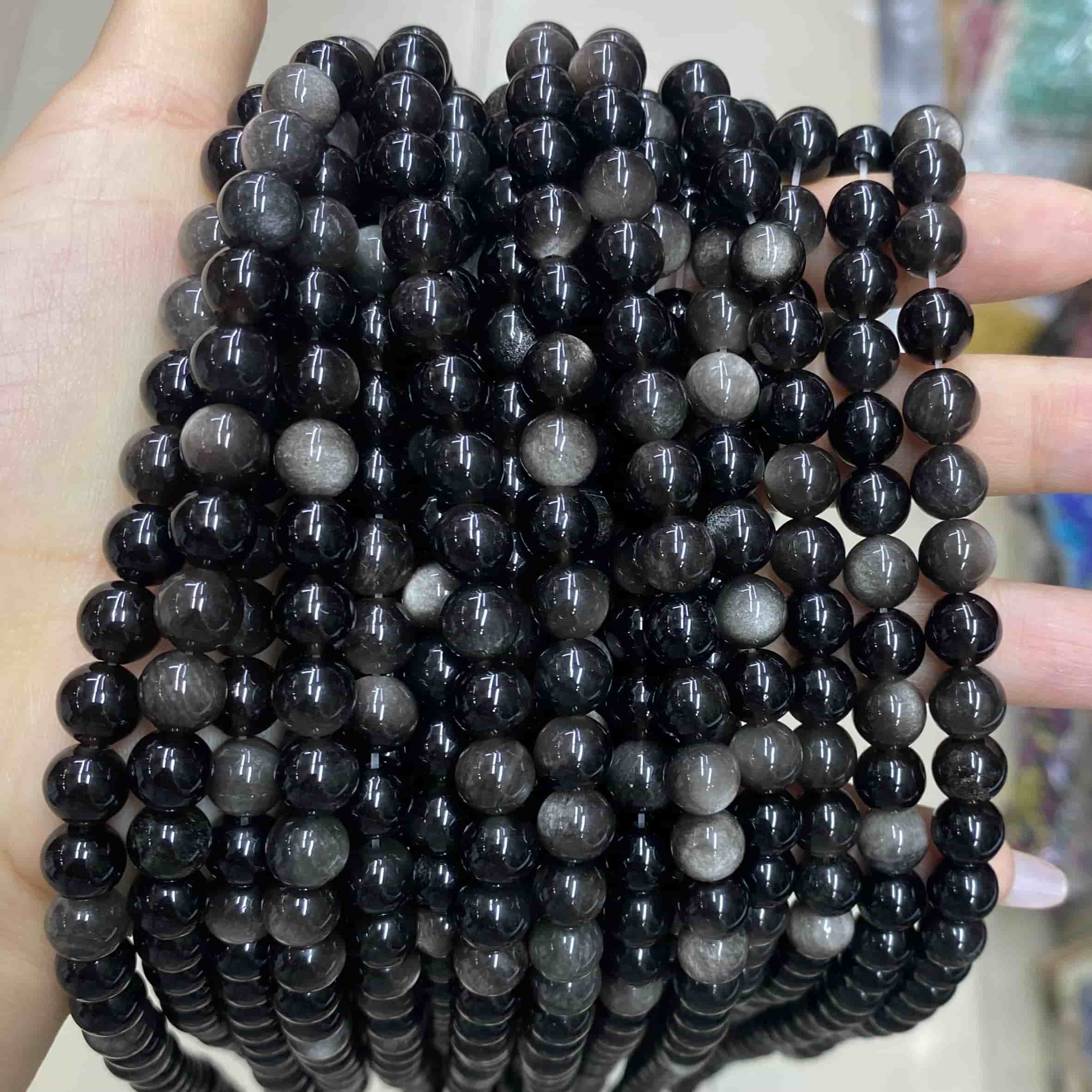 Round Smooth Beads Crystal/Quartz/Jasper/Agate 4mm 6mm 8mm 10mm