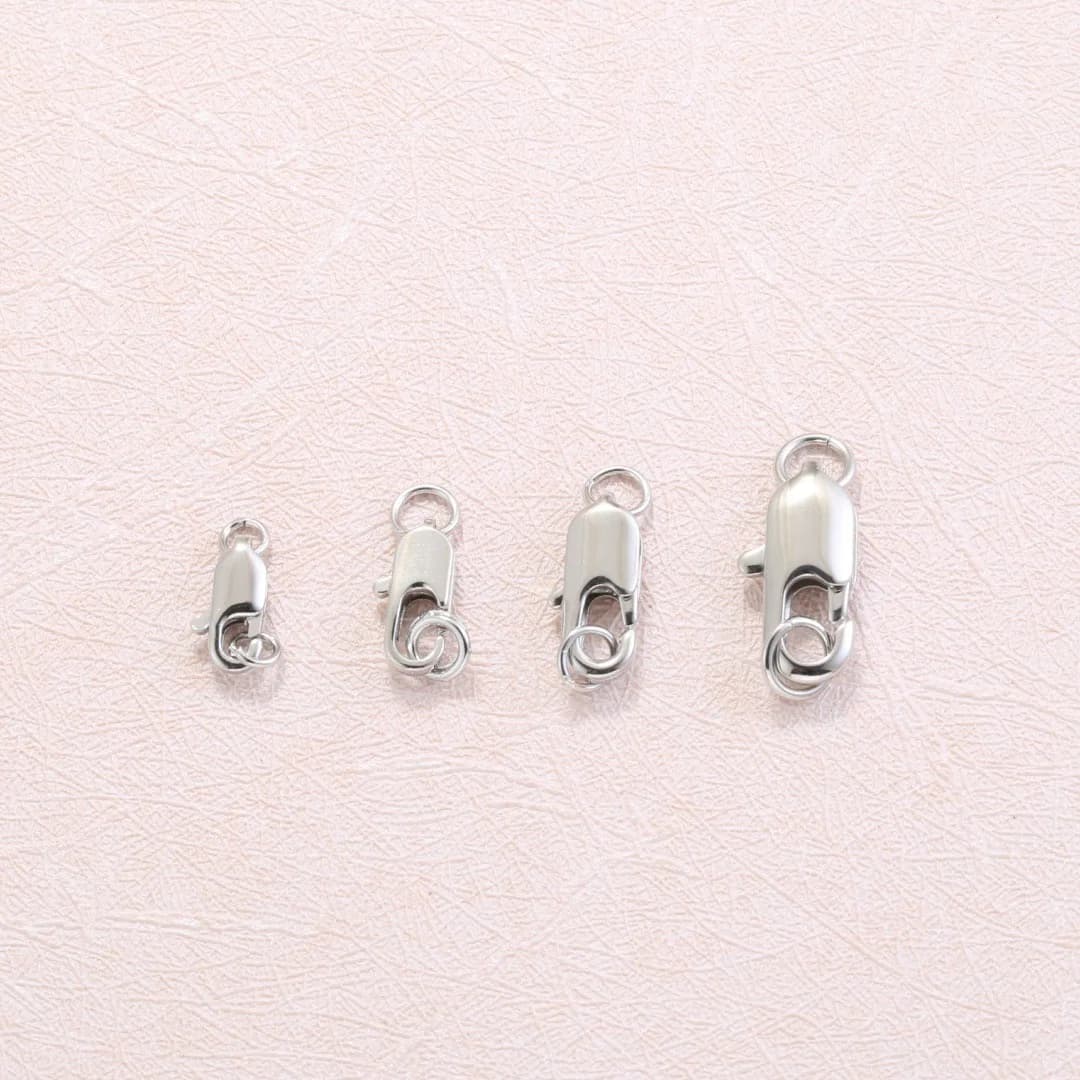 10Pcs 18K Gold Plated Brass Lobster Clasp with Open Jump Rings