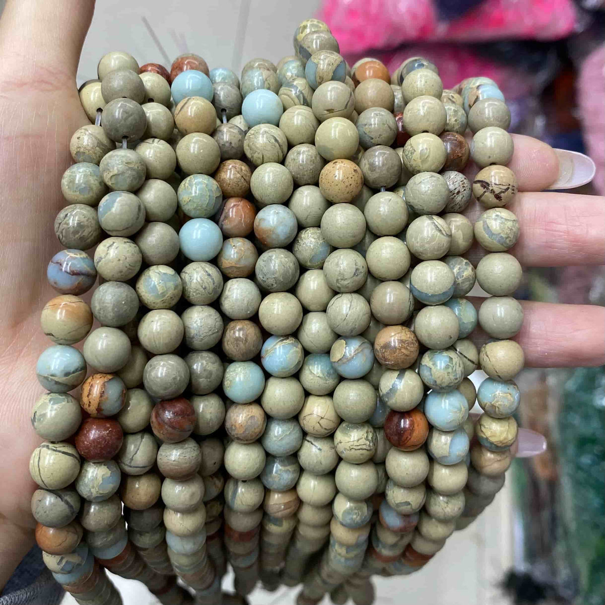 Round Smooth Jasper Beads 4mm 6mm 8mm 10mm