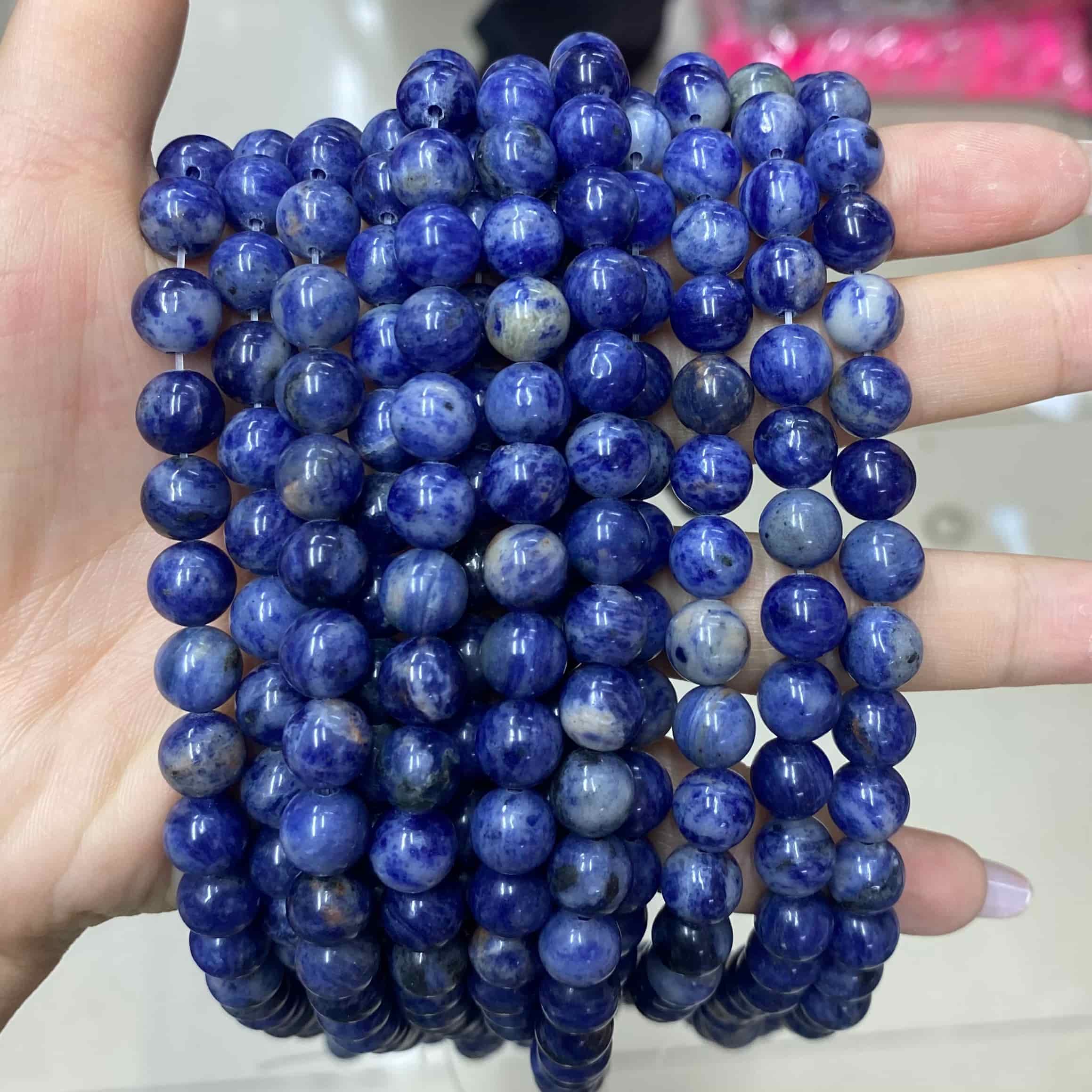 Round Smooth Beads Crystal/Quartz/Jasper/Agate 4mm 6mm 8mm 10mm