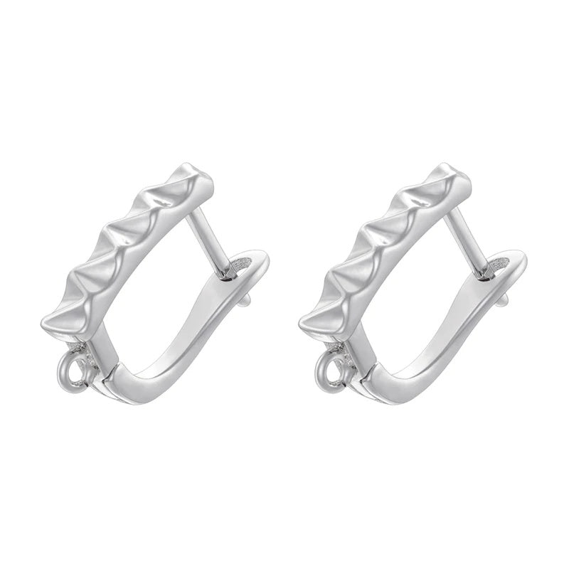 18K Golden Plated Earwire Clasp Earring Hook Accessory 1 Pair