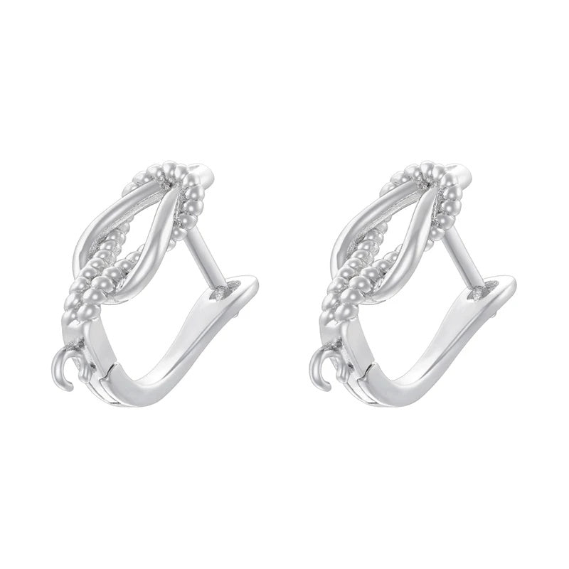 18K Golden Plated Earwire Clasp Earring Hook Accessory 1 Pair
