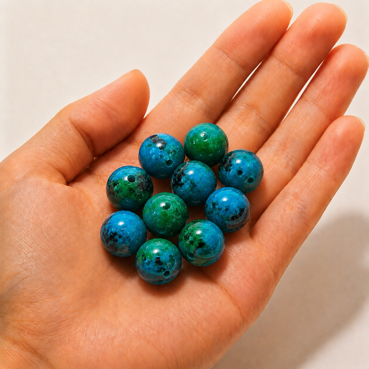 $0.99-10PCS Round Smooth Beads 8mm