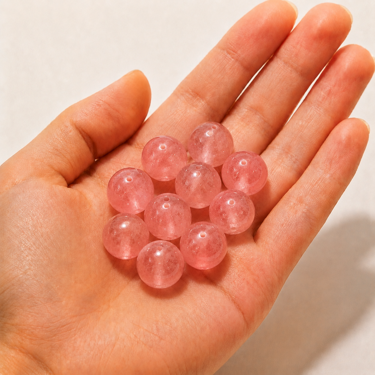 $0.99-10PCS Round Smooth Beads 8mm