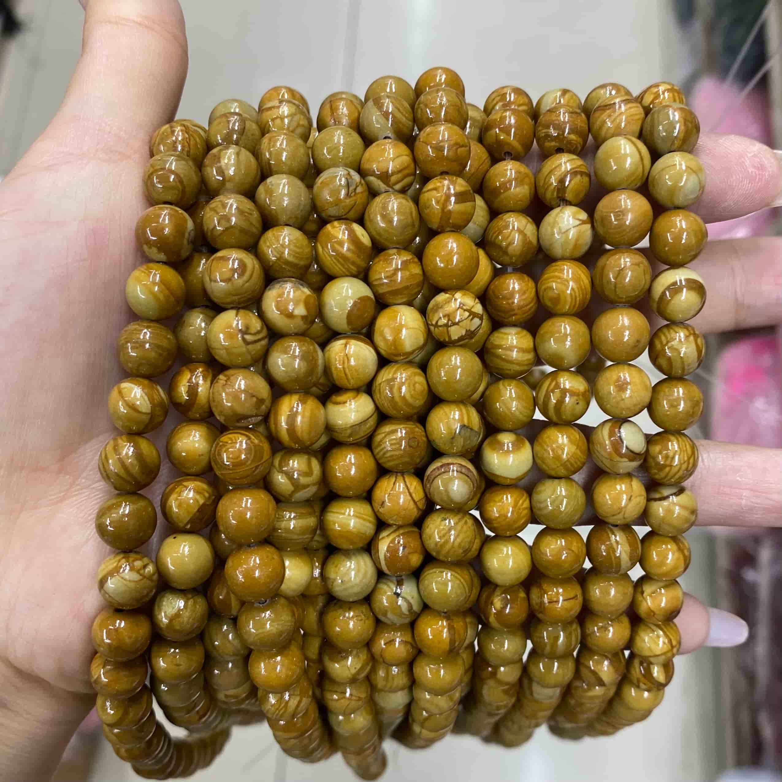 Round Smooth Beads Crystal/Quartz/Jasper/Agate 4mm 6mm 8mm 10mm