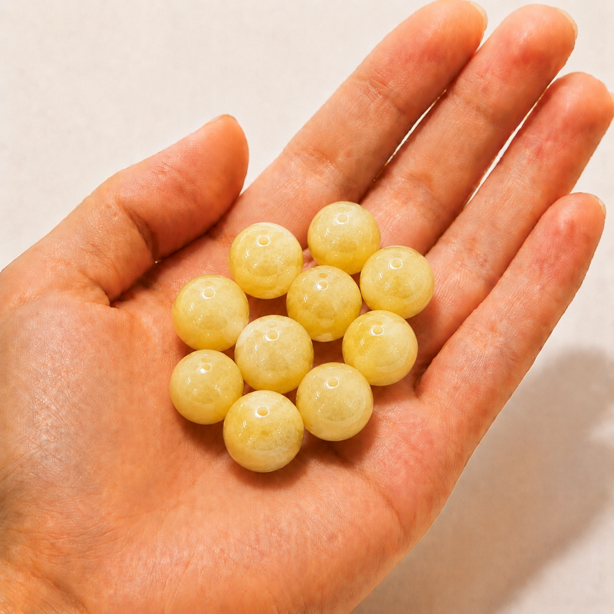 $0.99-10PCS Round Smooth Beads 8mm