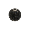 High Quality Brass Cubic Zirconia Round Spacer Beads 6mm/8mm/10mm