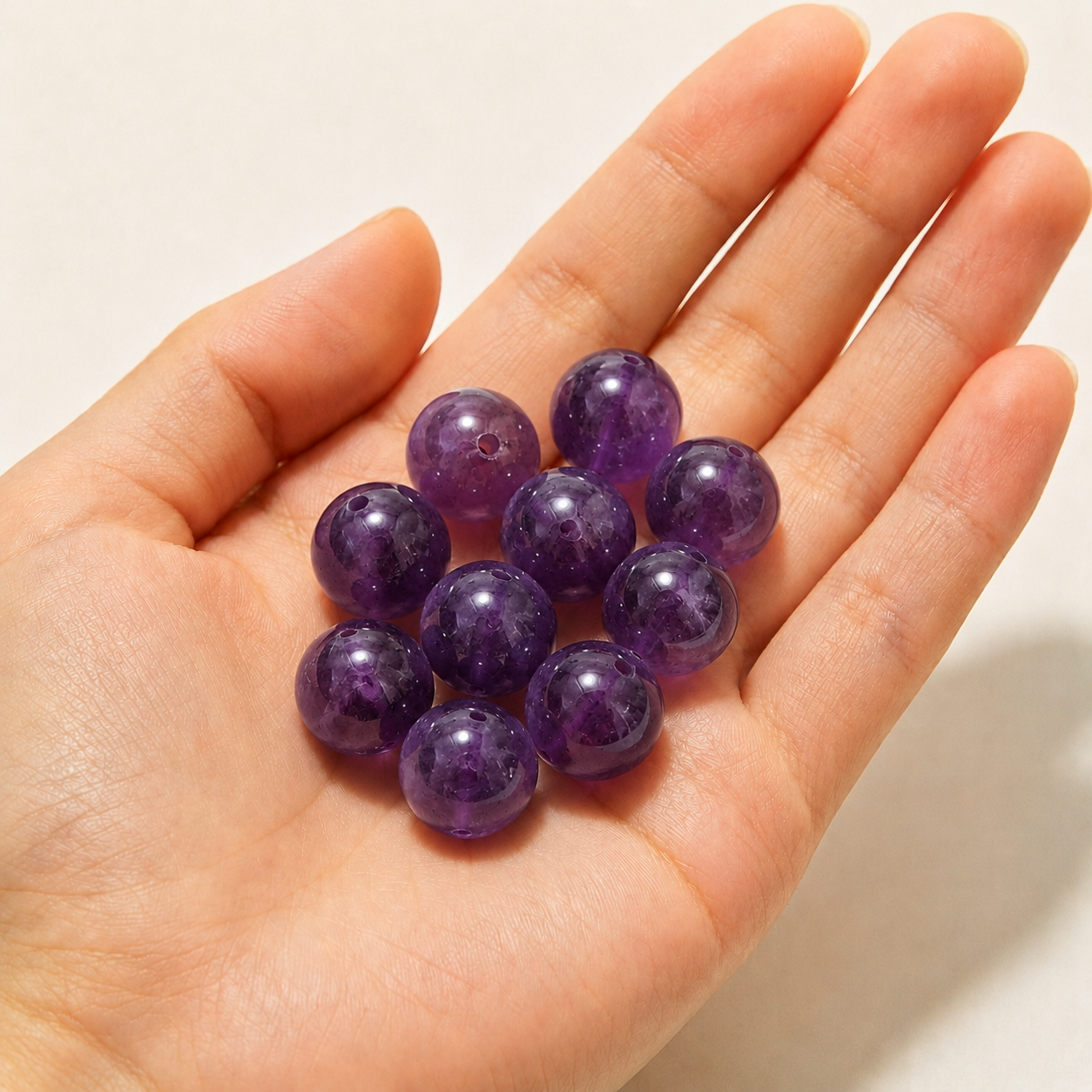 $0.99-10PCS Round Smooth Beads 8mm