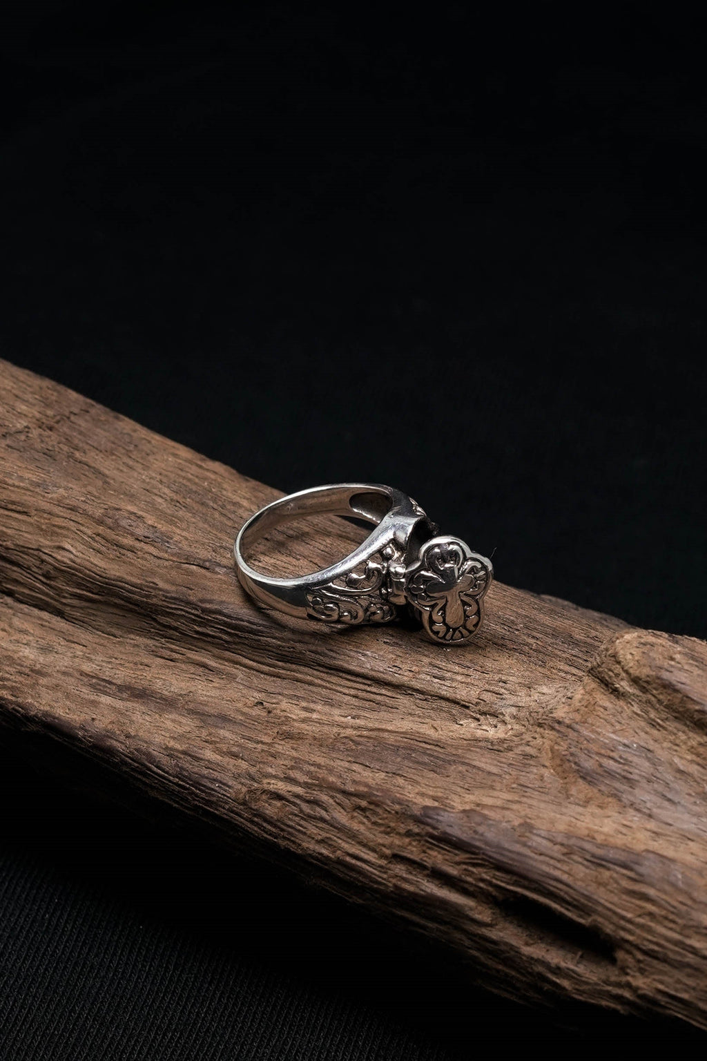 Antique Retro Secret Box 925 Sterling Silver Rings
