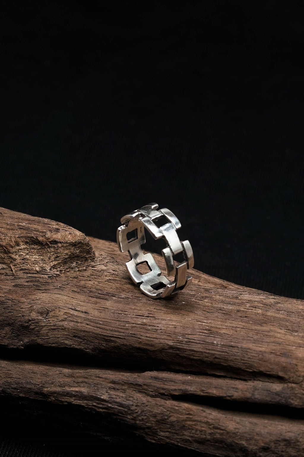 Chain Ring Retro 925 Sterling Silver