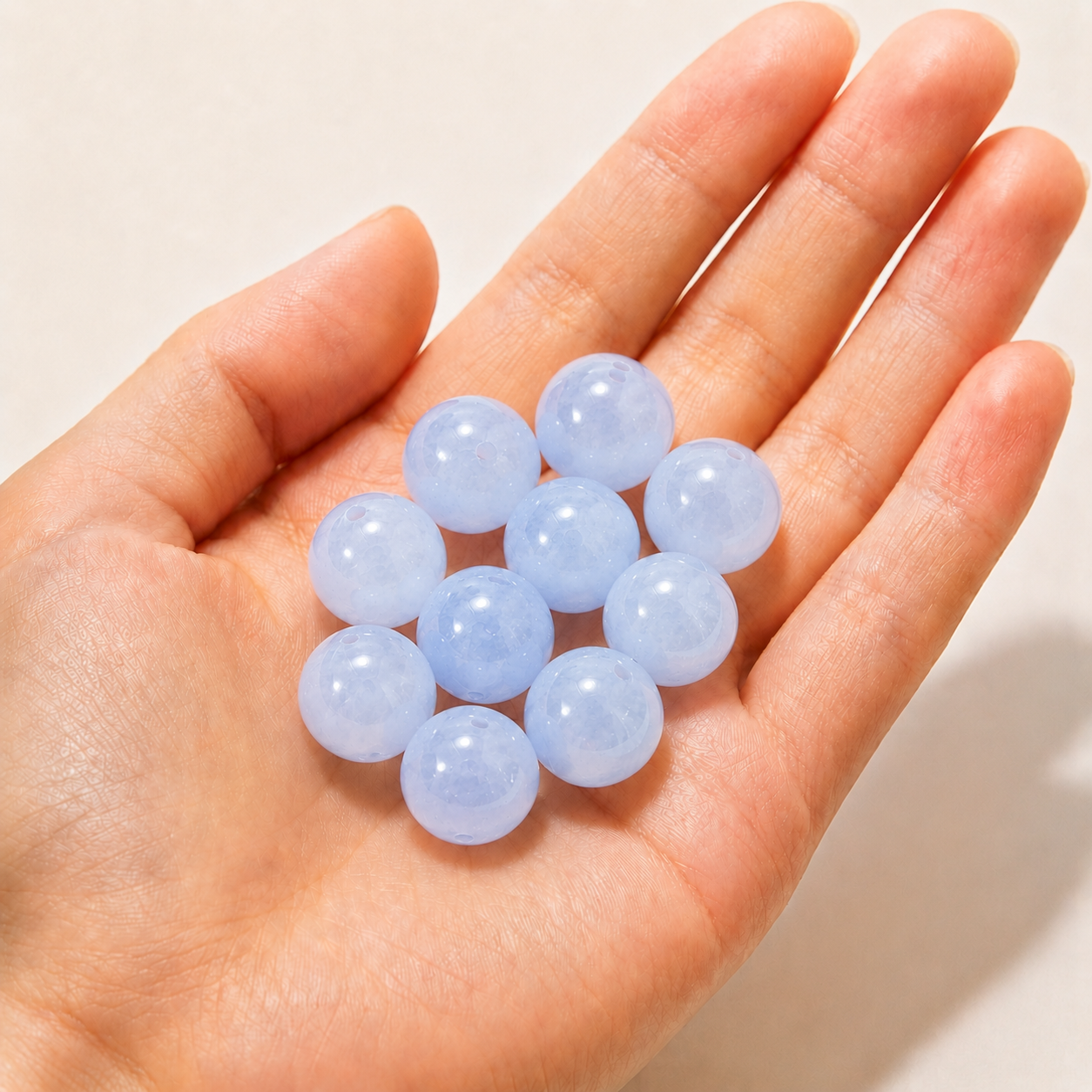 $0.99-10PCS Round Smooth Beads 8mm