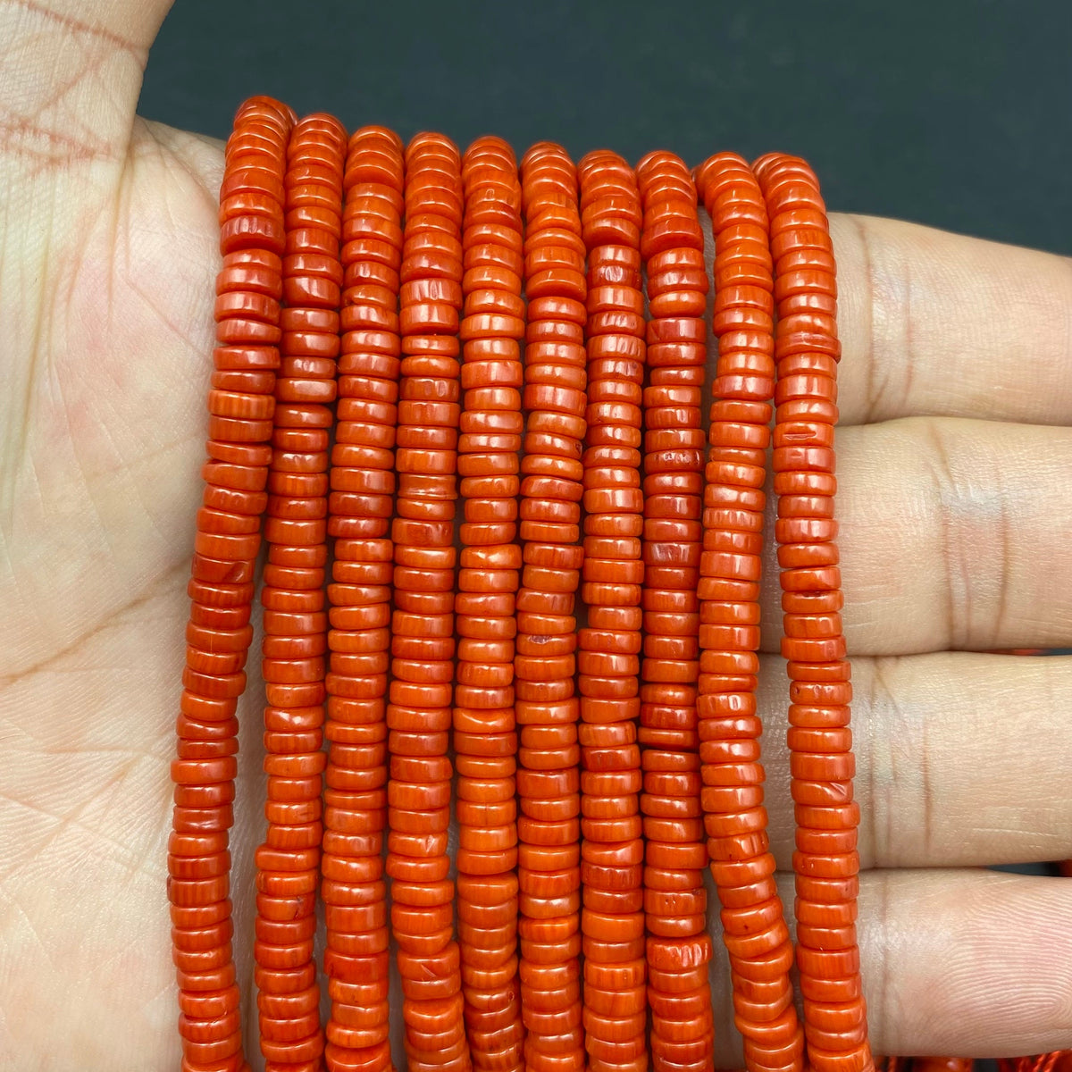 Tube Shape Coral Beads