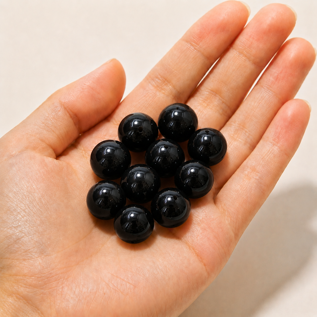 $0.99-10PCS Round Smooth Beads 8mm