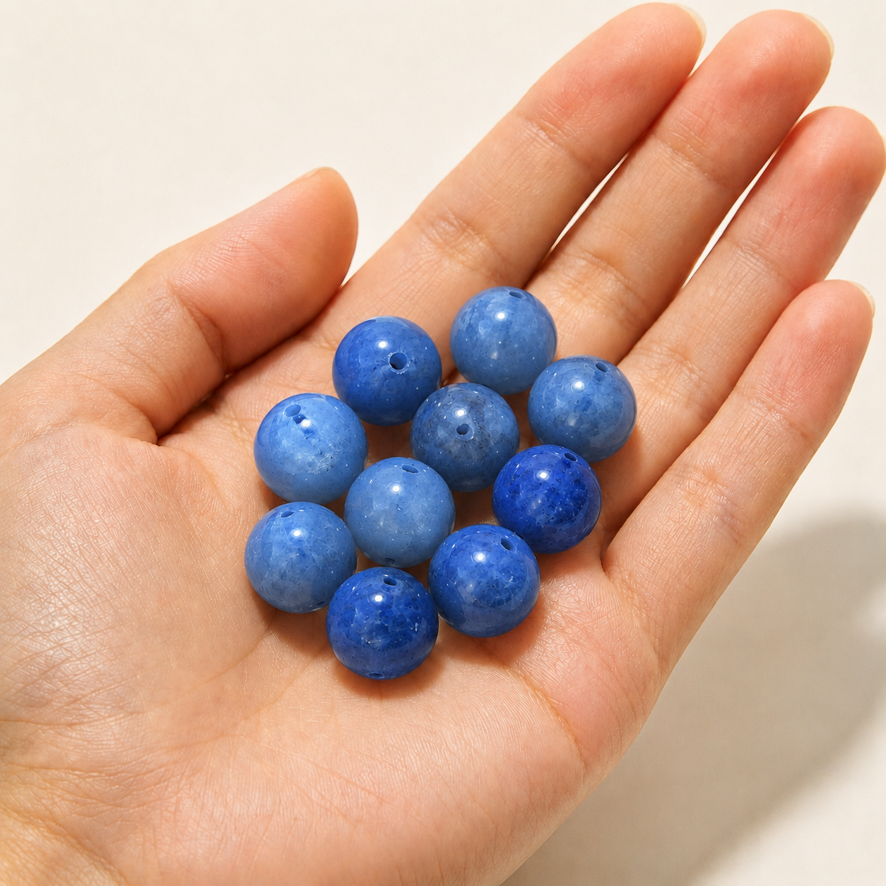 $0.99-10PCS Round Smooth Beads 8mm