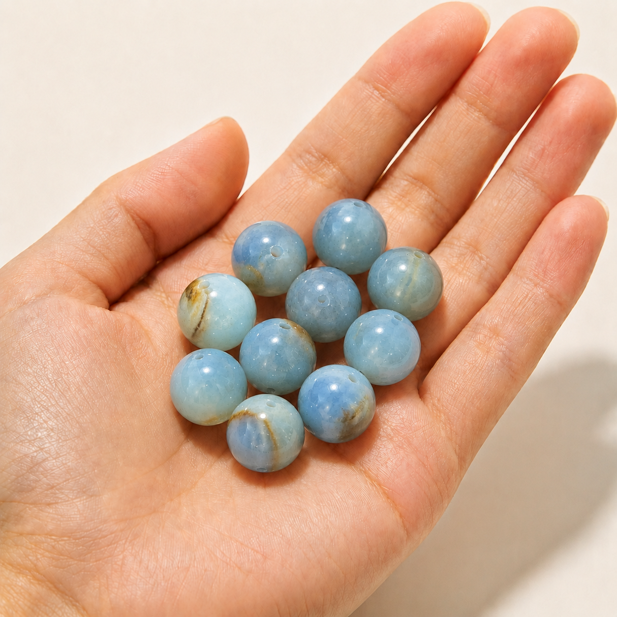 $0.99-10PCS Round Smooth Beads 8mm