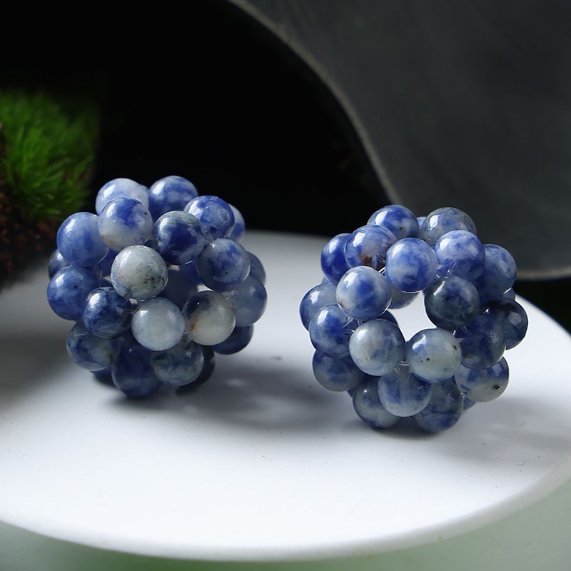Handmade Crystal Stone Beads Ball Shape 1PCS