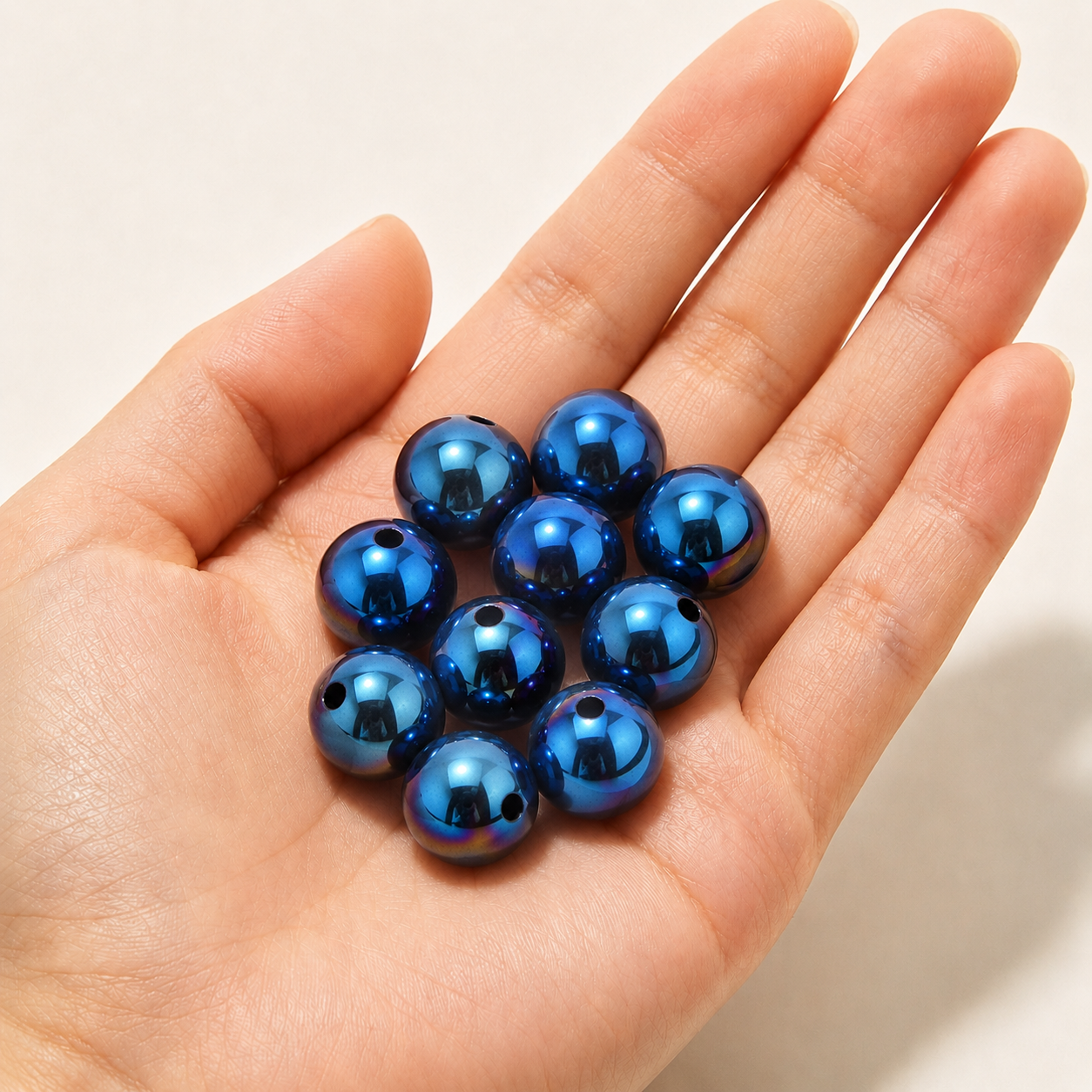 $0.99-10PCS Round Smooth Beads 8mm
