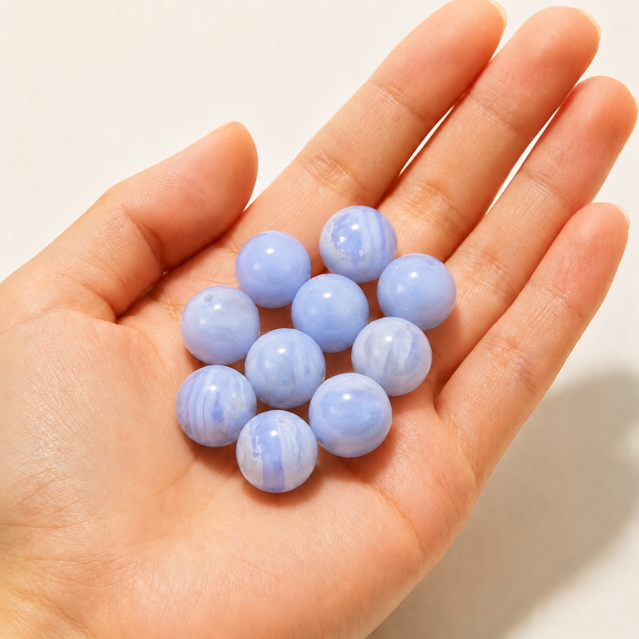 $0.99-10PCS Round Smooth Beads 8mm