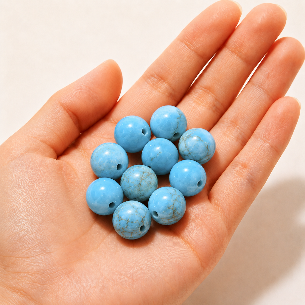 $0.99-10PCS Round Smooth Beads 8mm