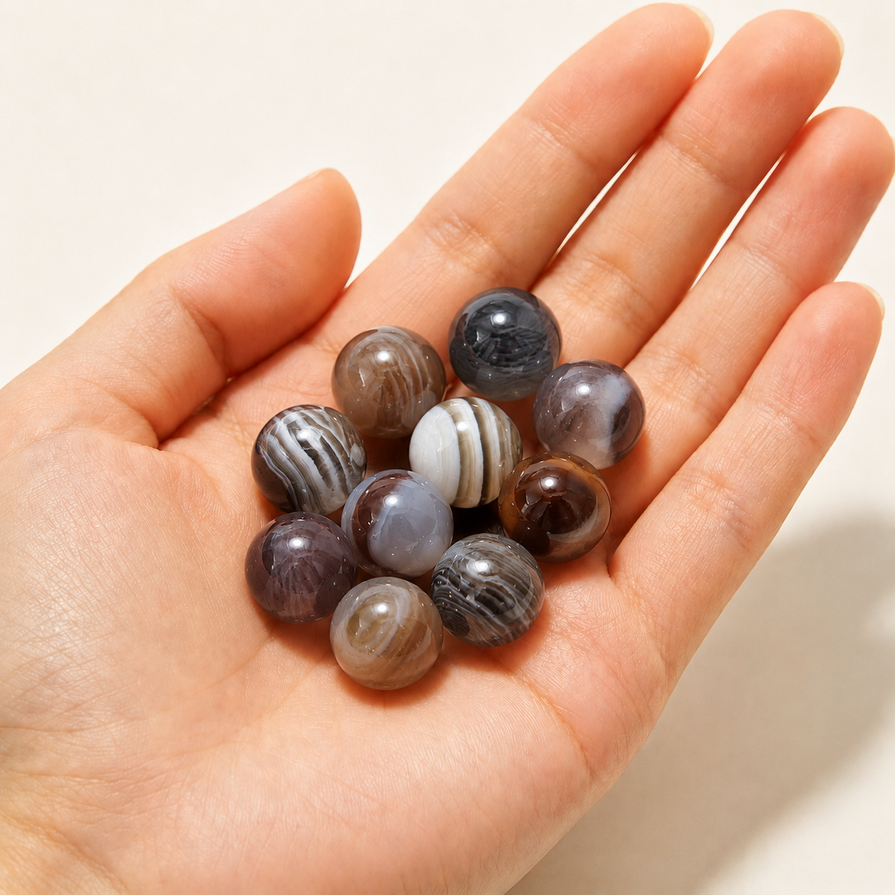 $0.99-10PCS Round Smooth Beads 8mm