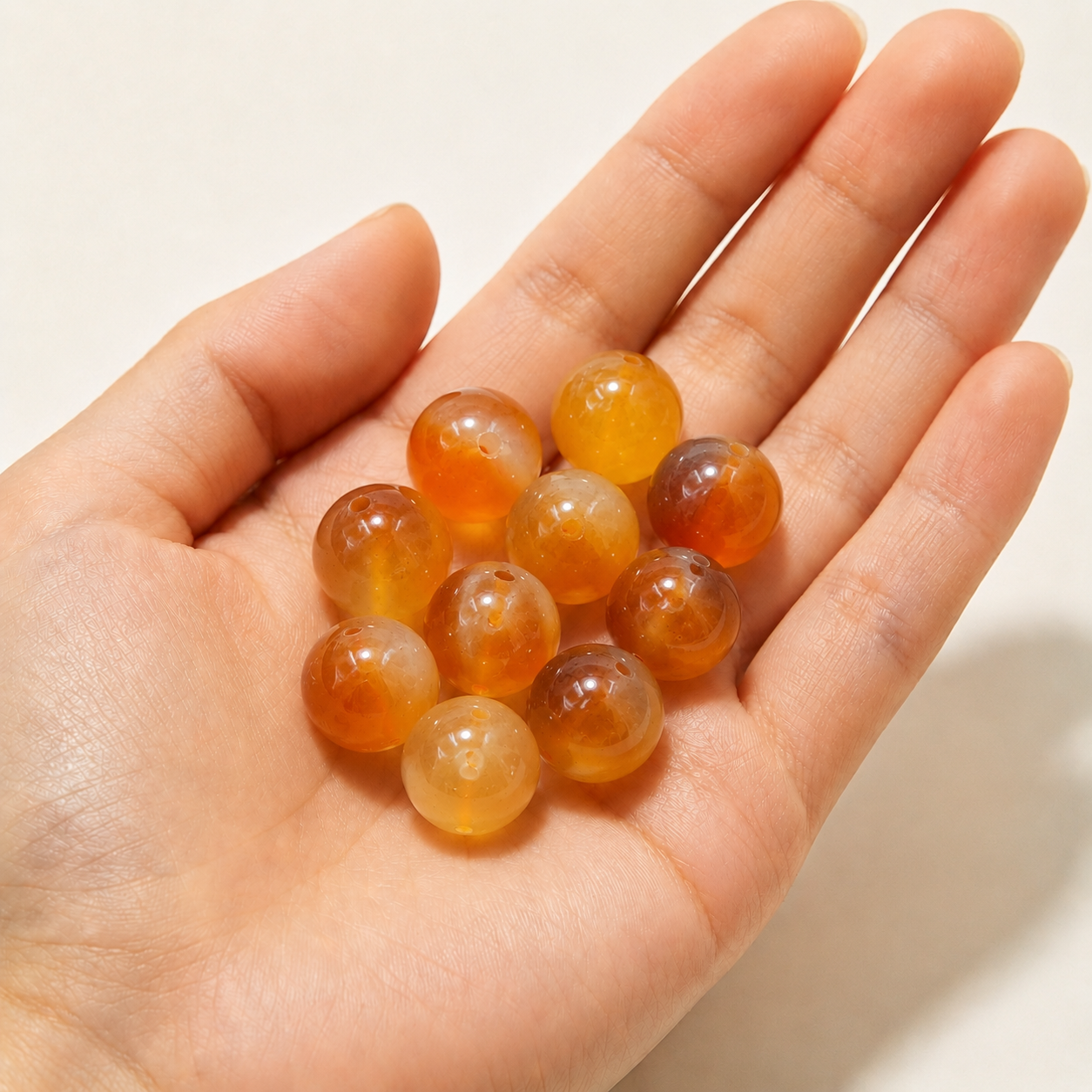 $0.99-10PCS Round Smooth Beads 8mm
