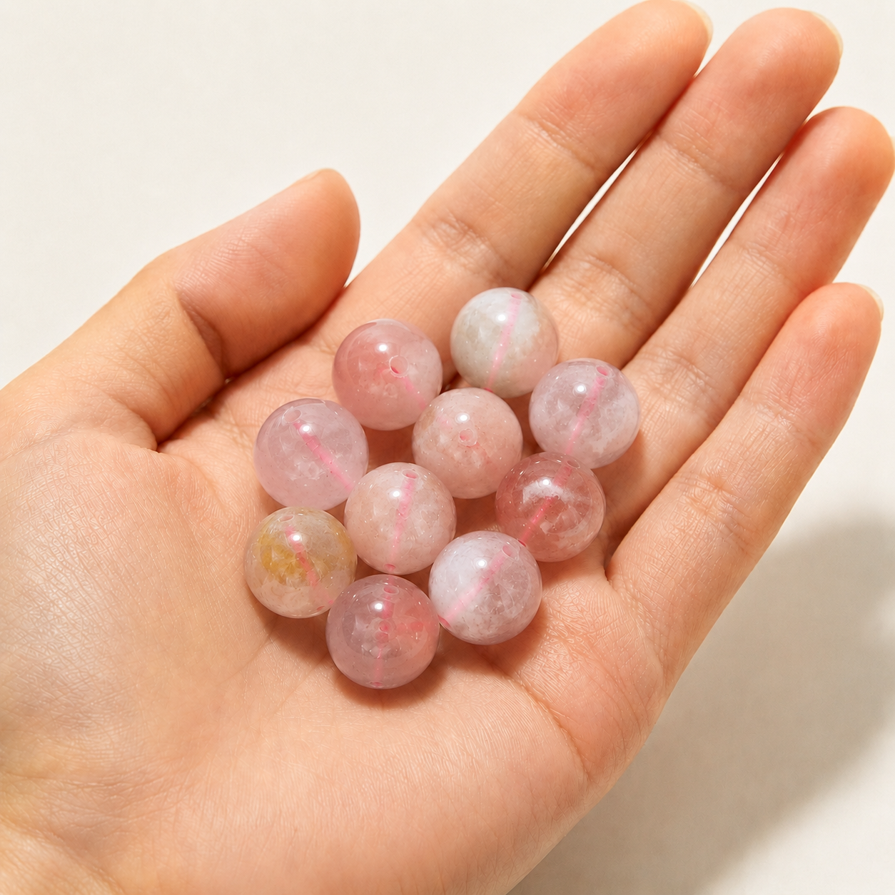 $0.99-10PCS Round Smooth Beads 8mm