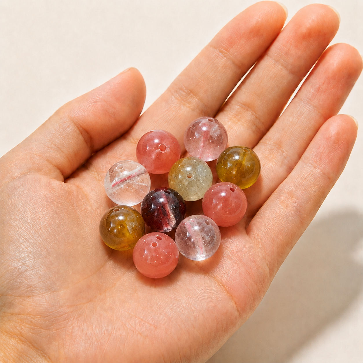 $0.99-10PCS Round Smooth Beads 8mm