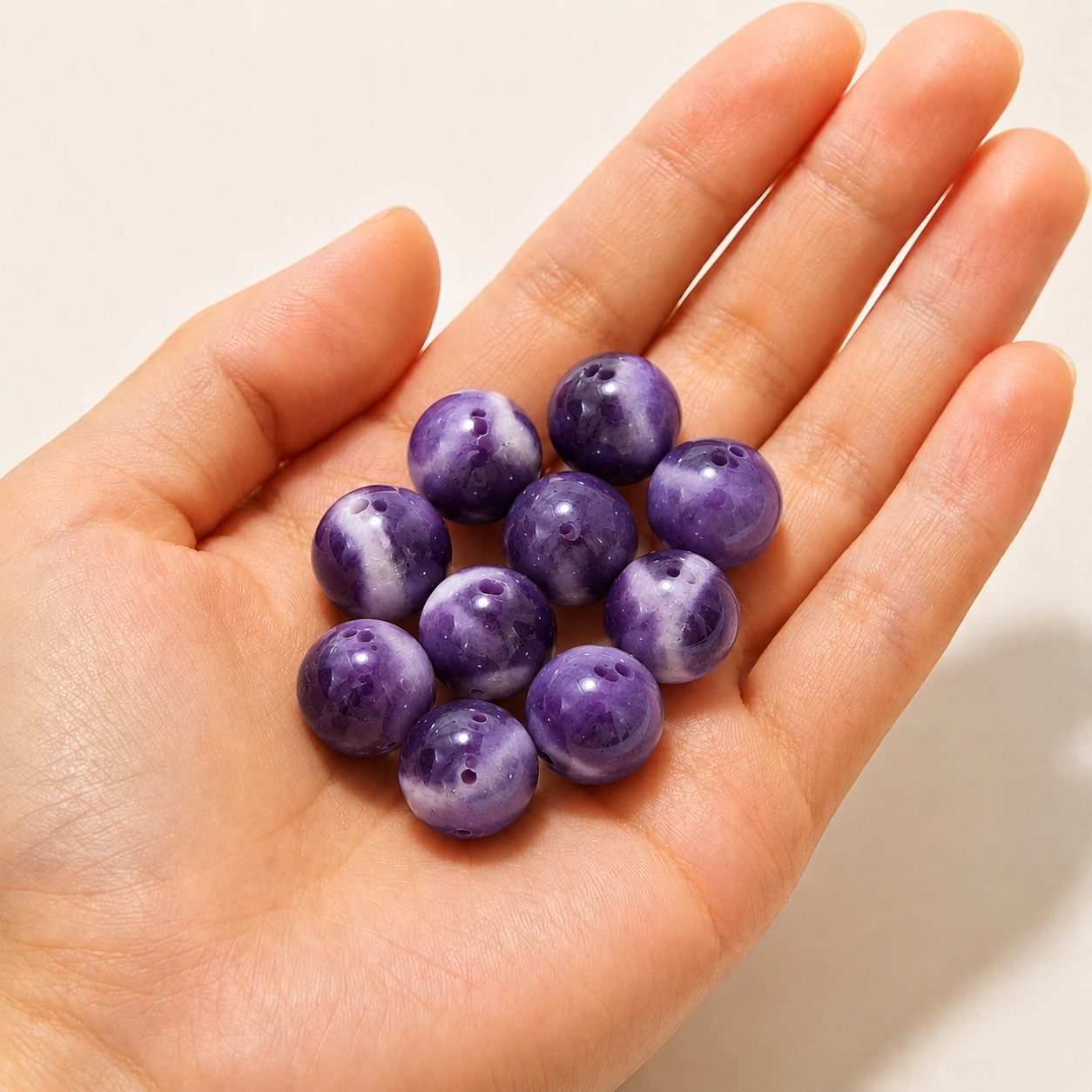 $0.99-10PCS Round Smooth Beads 8mm