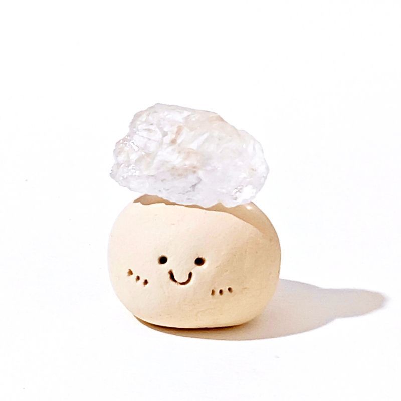 Micro Mineral Raw Crystal Gemstone Happy Face Collection