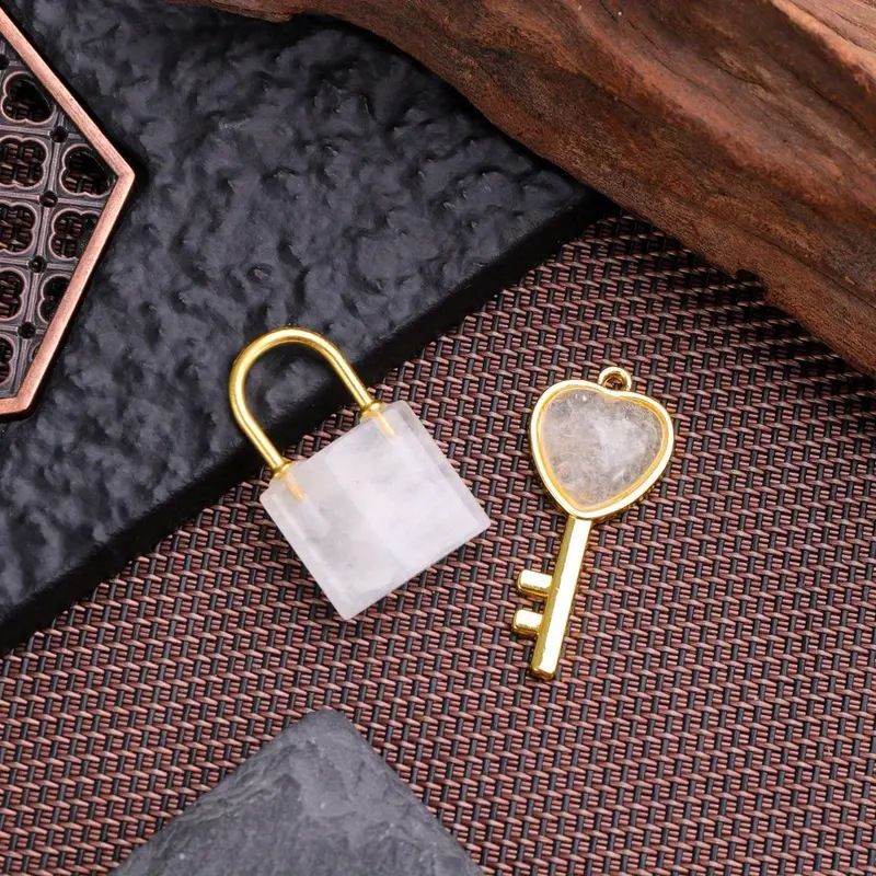 Healing Crystal Lover Keychains Set