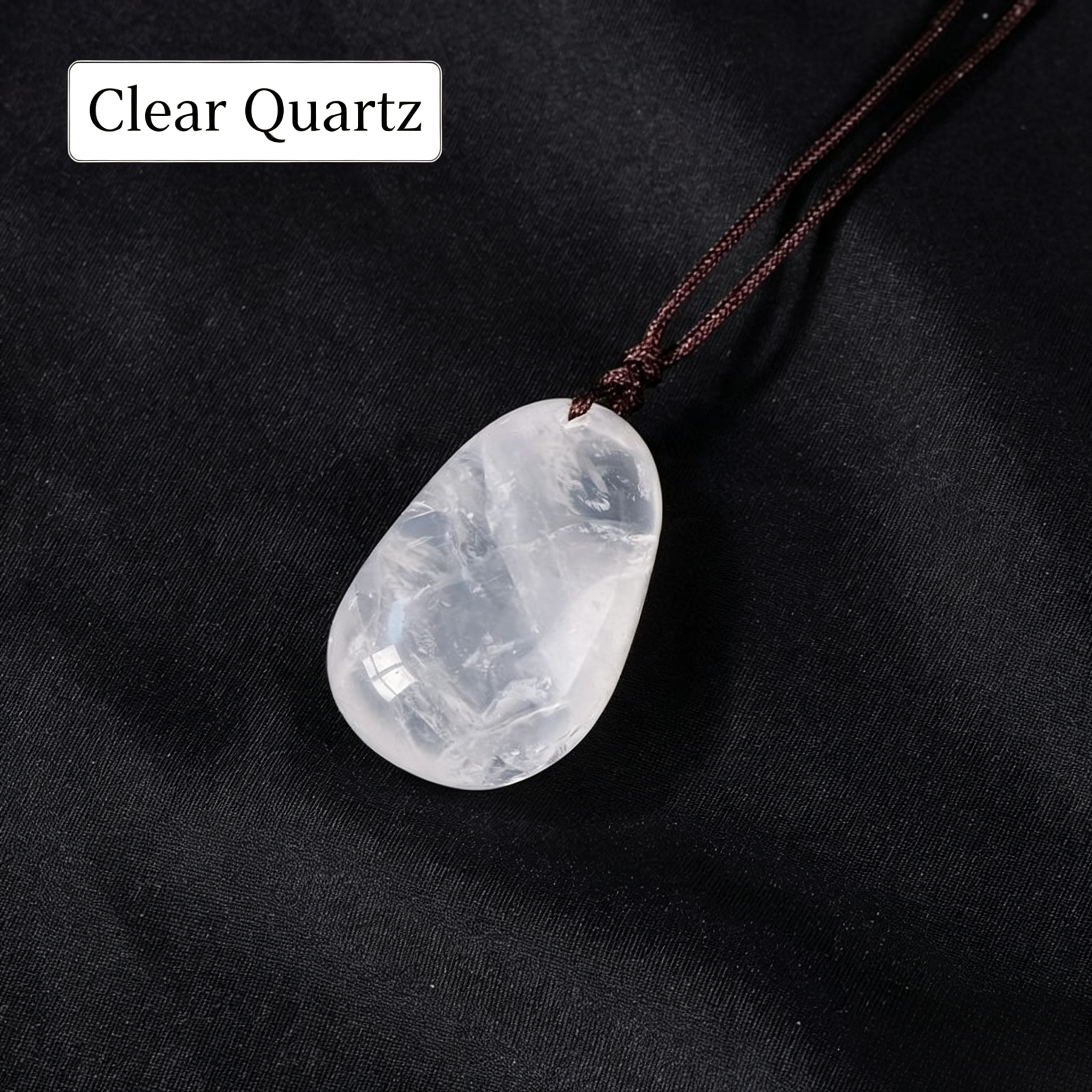 Healing Crystal Semi-Precious Stone Pendant Necklace