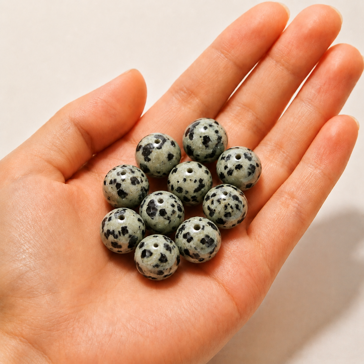 $0.99-10PCS Round Smooth Beads 8mm