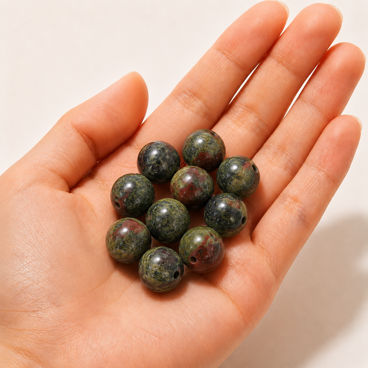$0.99-10PCS Round Smooth Beads 8mm