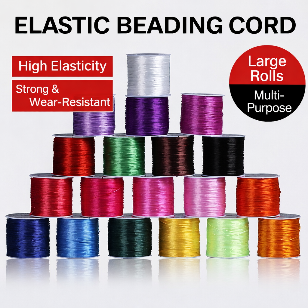 $0.99/Pcs Jewelry bungee cord,flat Jewelry Beading Cord,Elastic Cord,Elastic Thread Cord,Elastic Rope cord 50 meters,Bracelet Elastic Cord