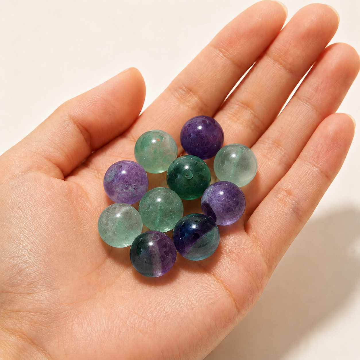 $0.99-10PCS Round Smooth Beads 8mm