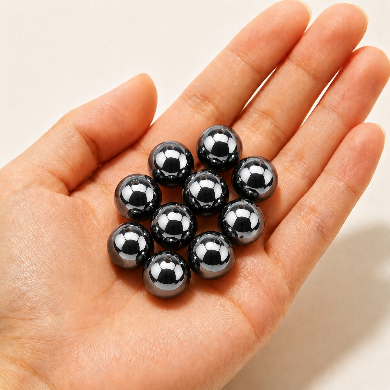 $0.99-10PCS Round Smooth Beads 8mm