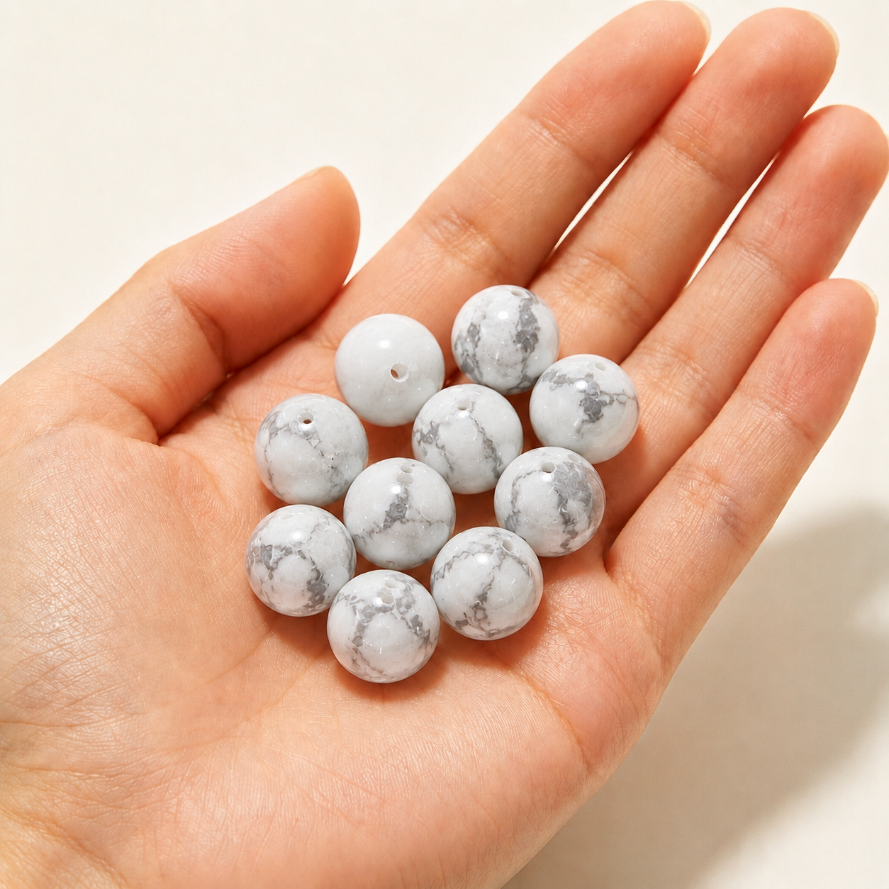 $0.99-10PCS Round Smooth Beads 8mm