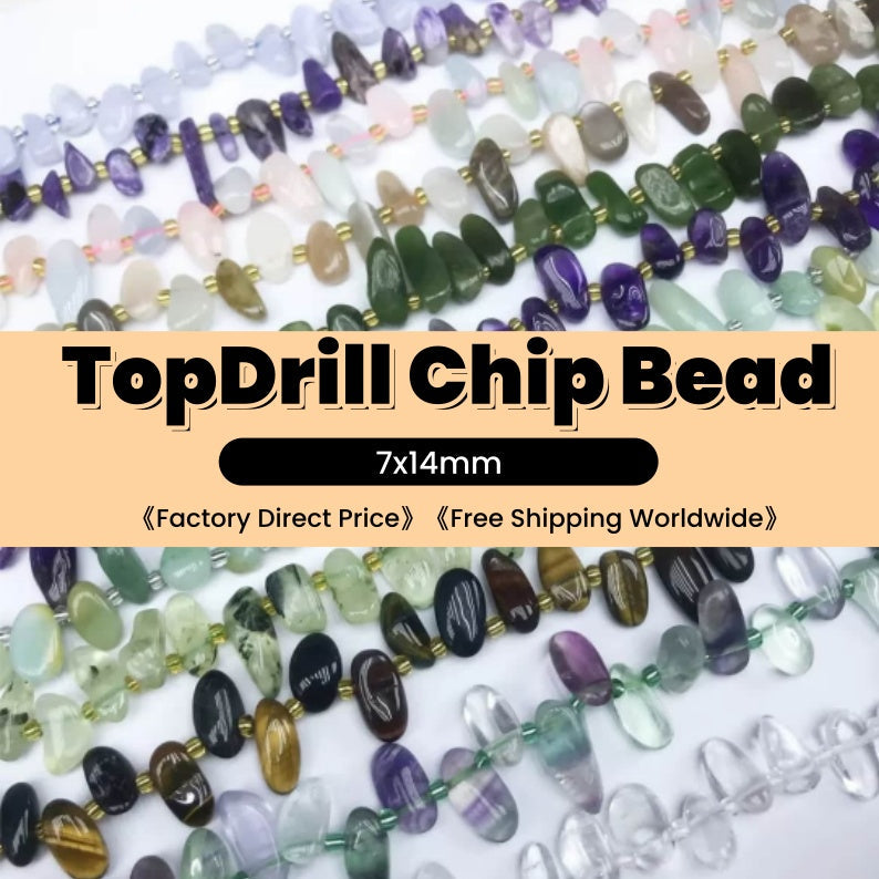 Chips Beads 7x14mm Gemstone/Quartz/Crystal/Aagte