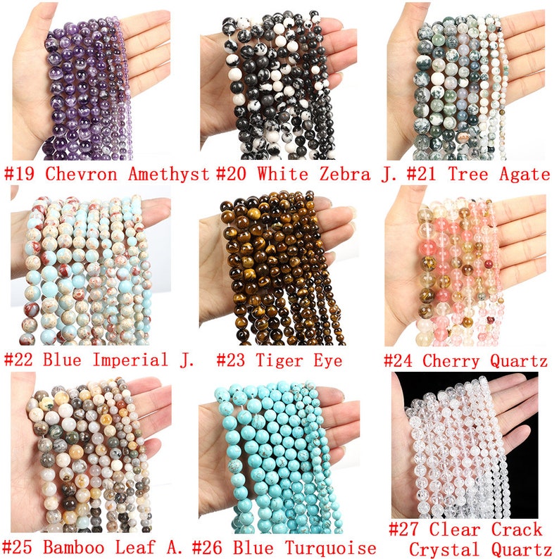 Wholesale  Gemstone Beads 4mm 6mm 8mm 10mm 12mm  Loose Bead -Free Shipping（II）