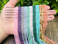 Natural Faceted Crystals Beads,2.5x2.5mm Square Gemstone Faceted Beads-Free Shipping