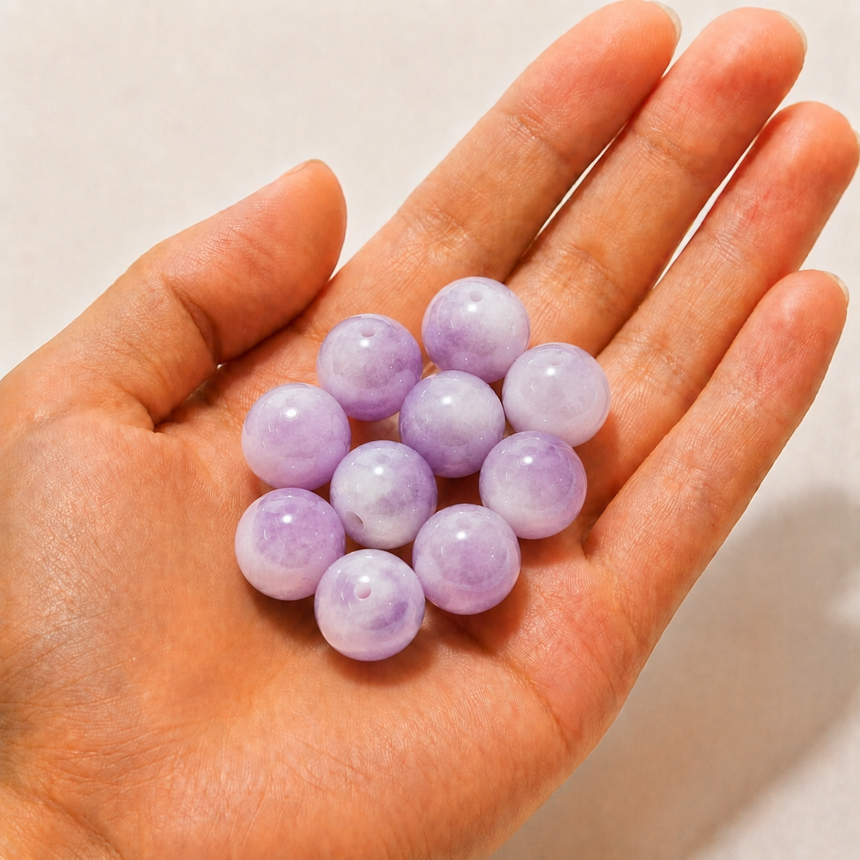 $0.99-10PCS Round Smooth Beads 8mm