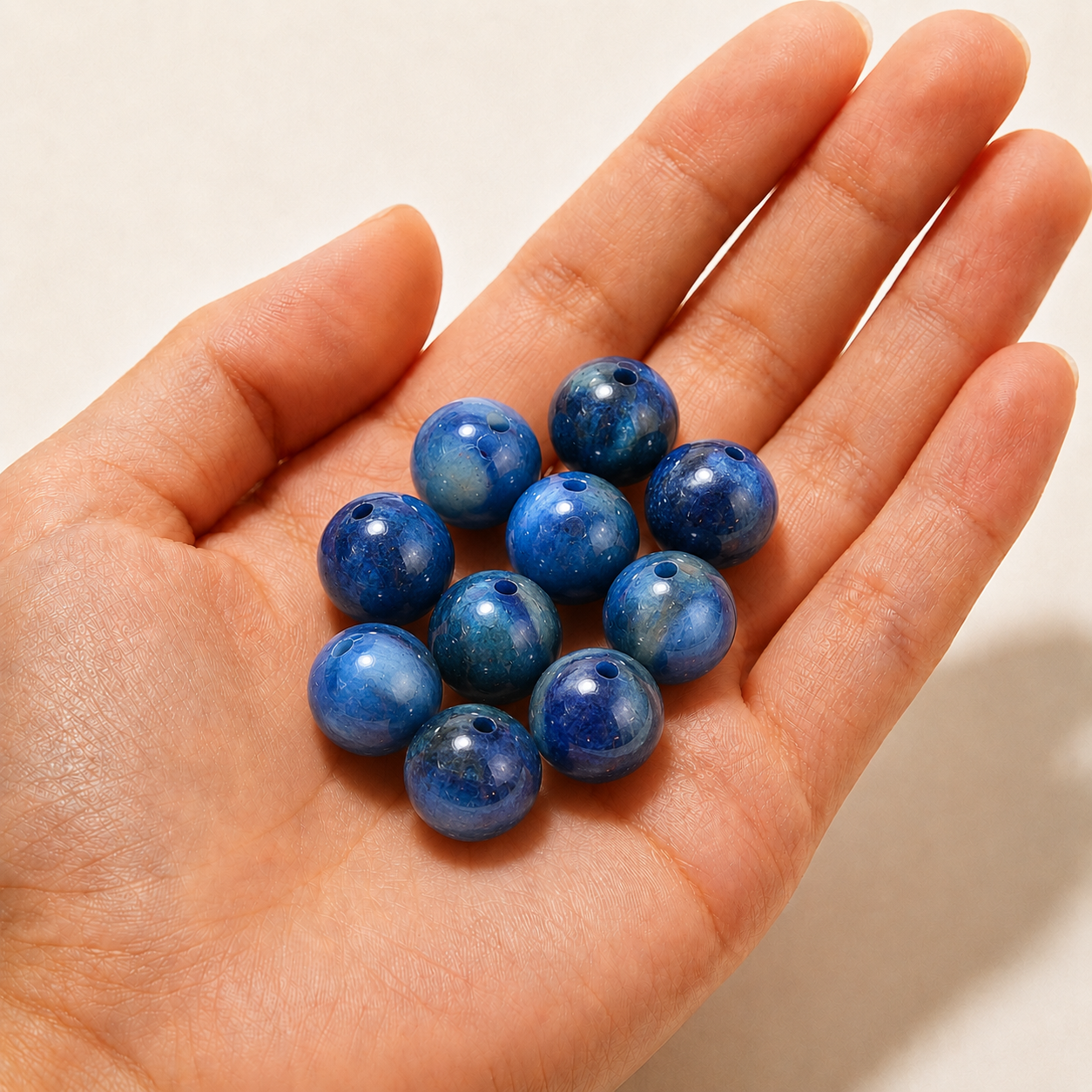 $0.99-10PCS Round Smooth Beads 8mm
