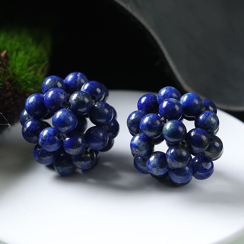 Handmade Crystal Stone Beads Ball Shape 1PCS