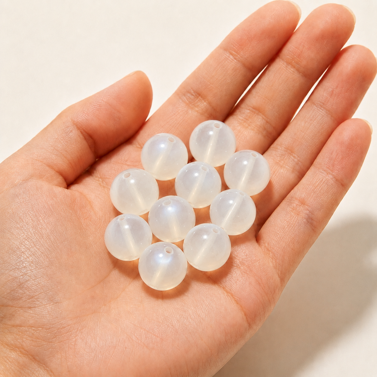 $0.99-10PCS Round Smooth Beads 8mm