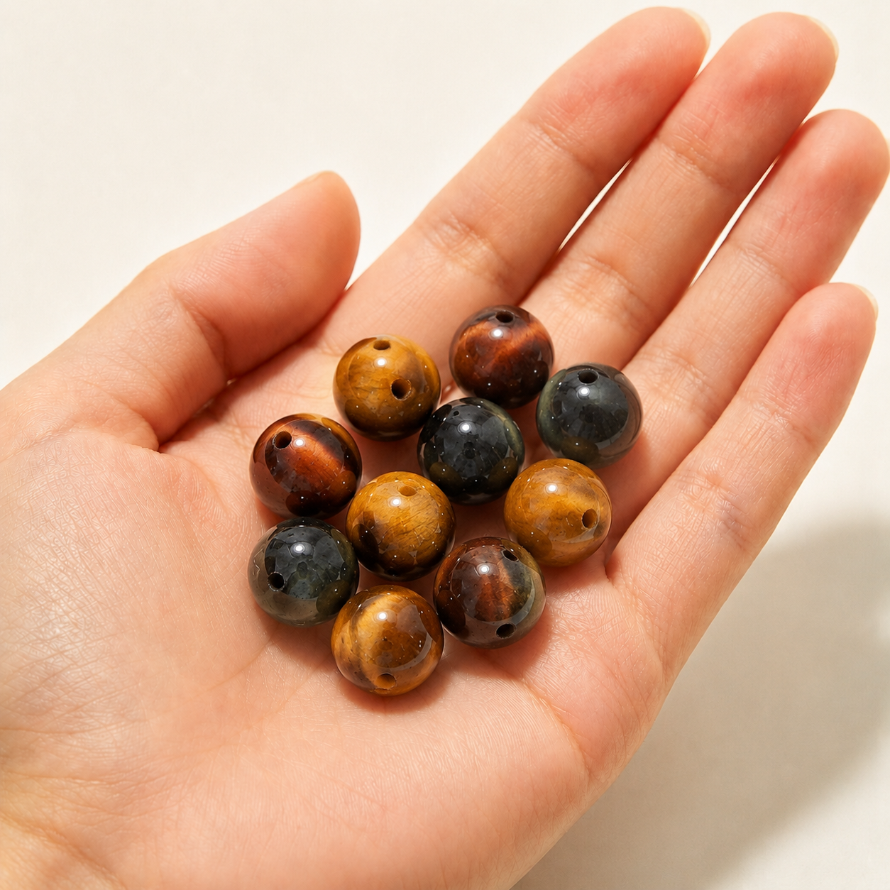$0.99-10PCS Round Smooth Beads 8mm